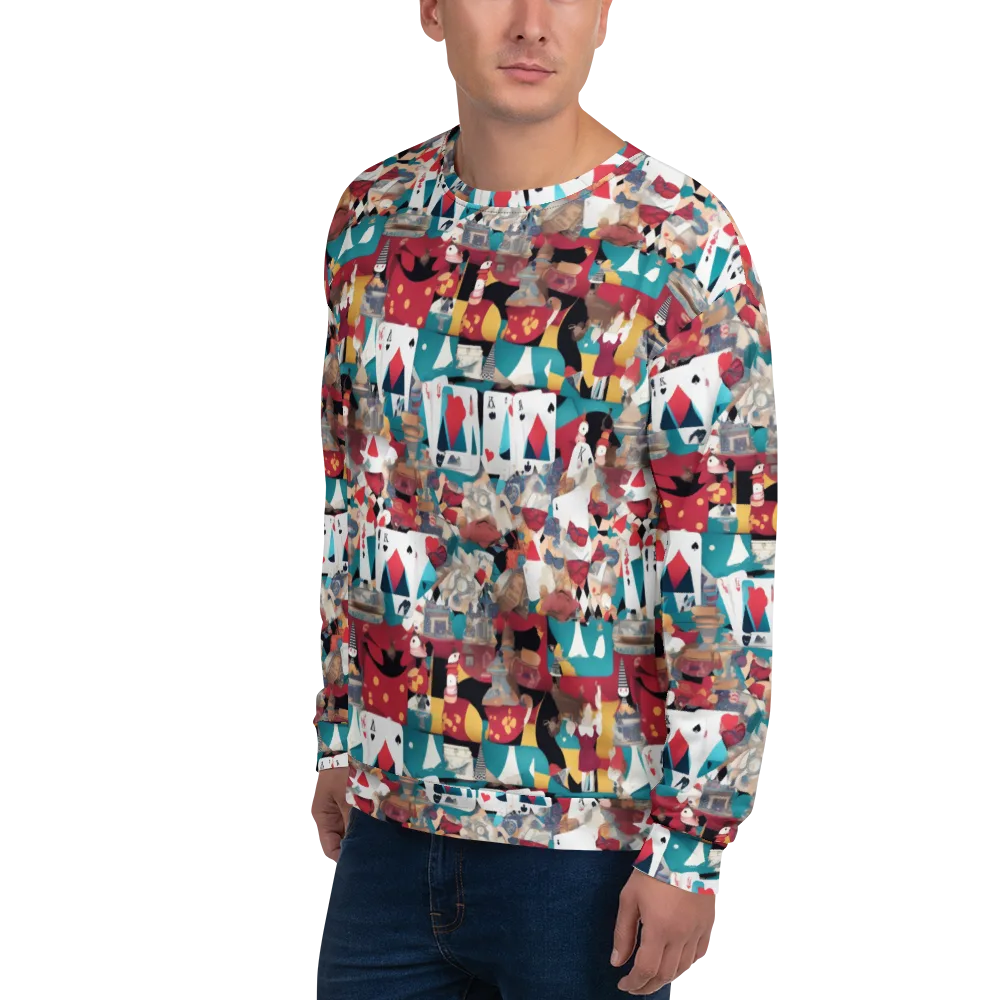 Carnival Solitaire on Sweatshirt — Left Front