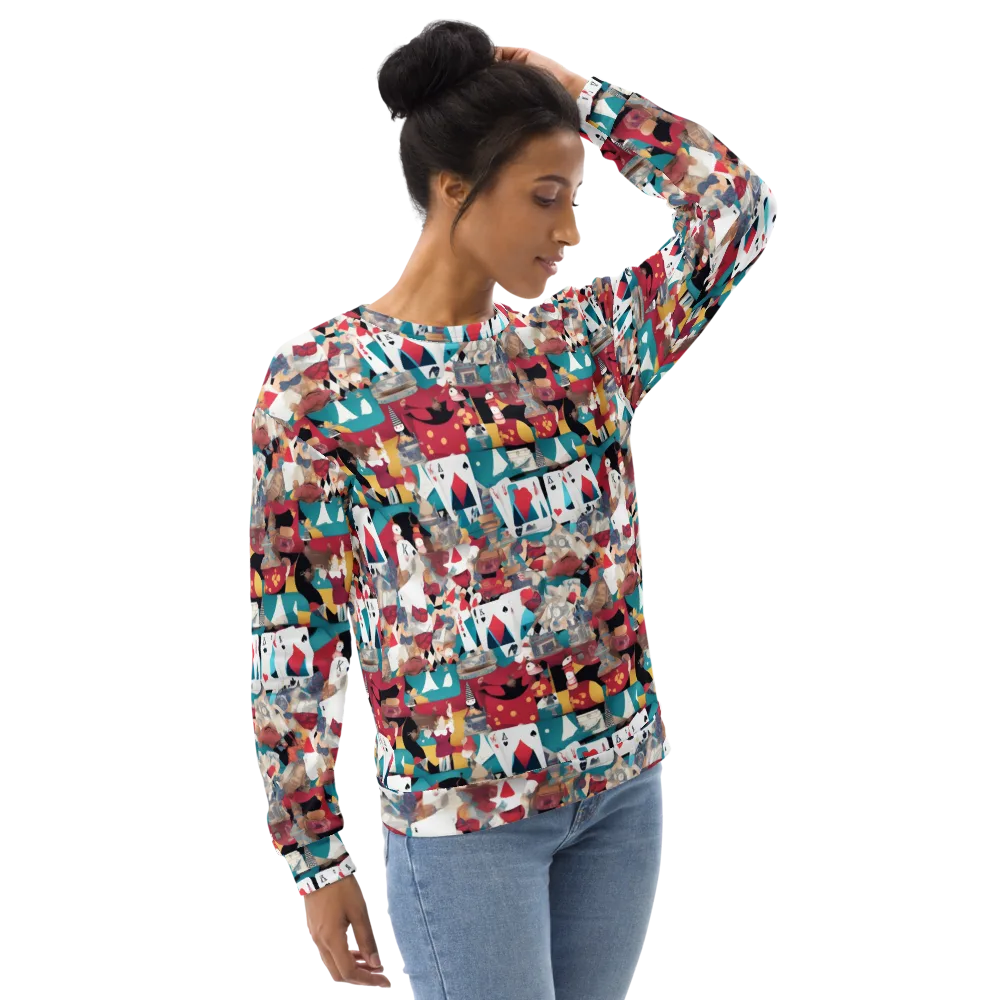 Carnival Solitaire on Sweatshirt — Right Front