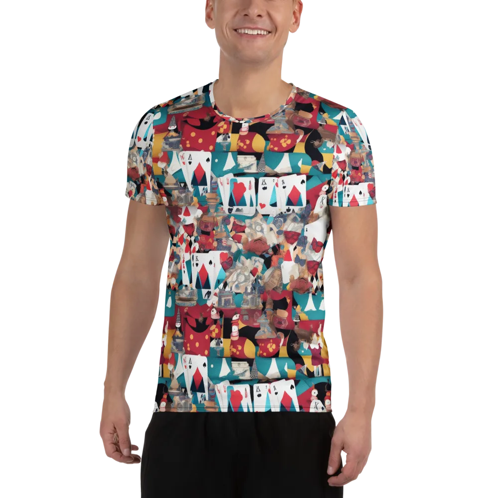 Carnival Solitaire on Men's Athletic T-Shirt — Front