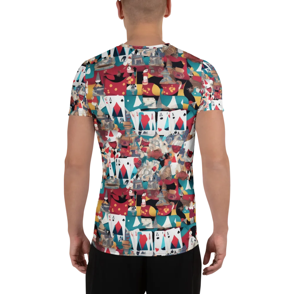 Carnival Solitaire on Men's Athletic T-Shirt — Back