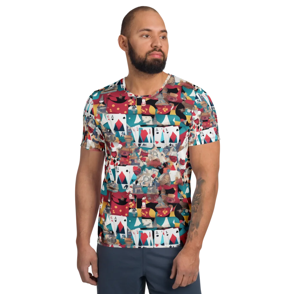 Carnival Solitaire on Men's Athletic T-Shirt — Front