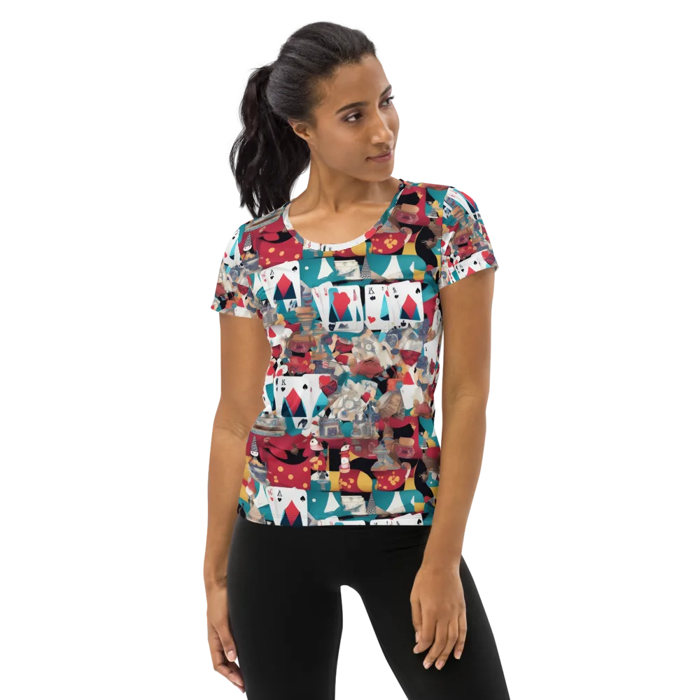 Carnival Solitaire on Women's Athletic T-Shirt — Front