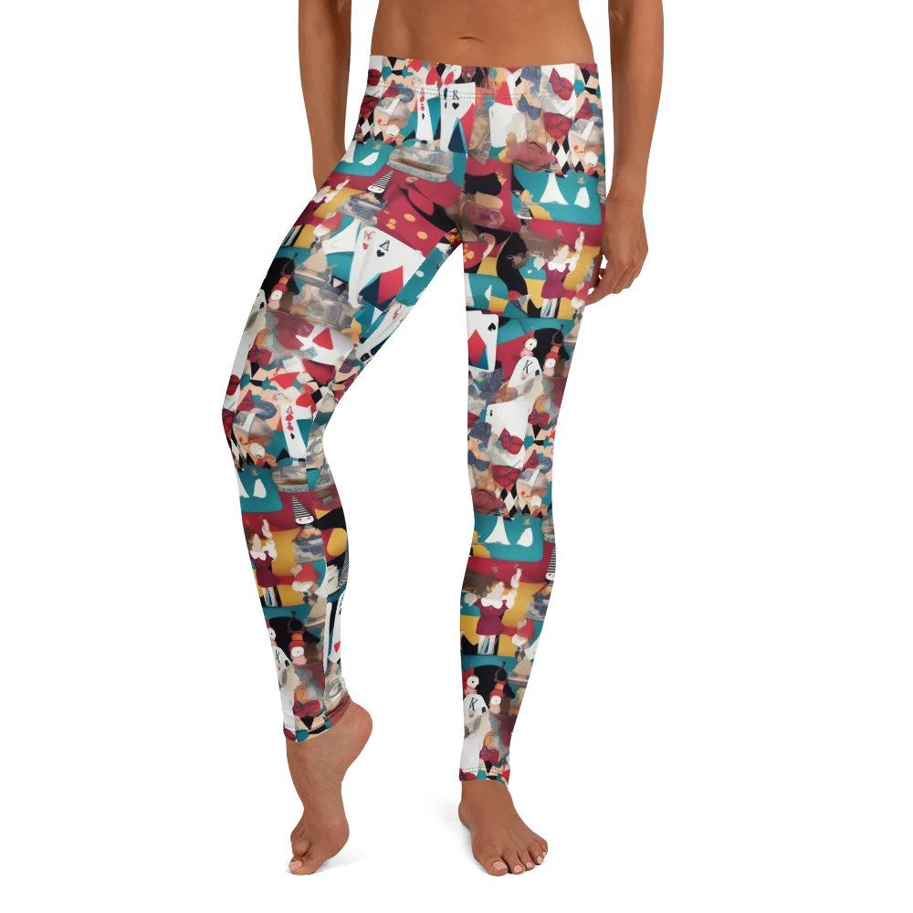 Carnival Solitaire on Leggings — Front