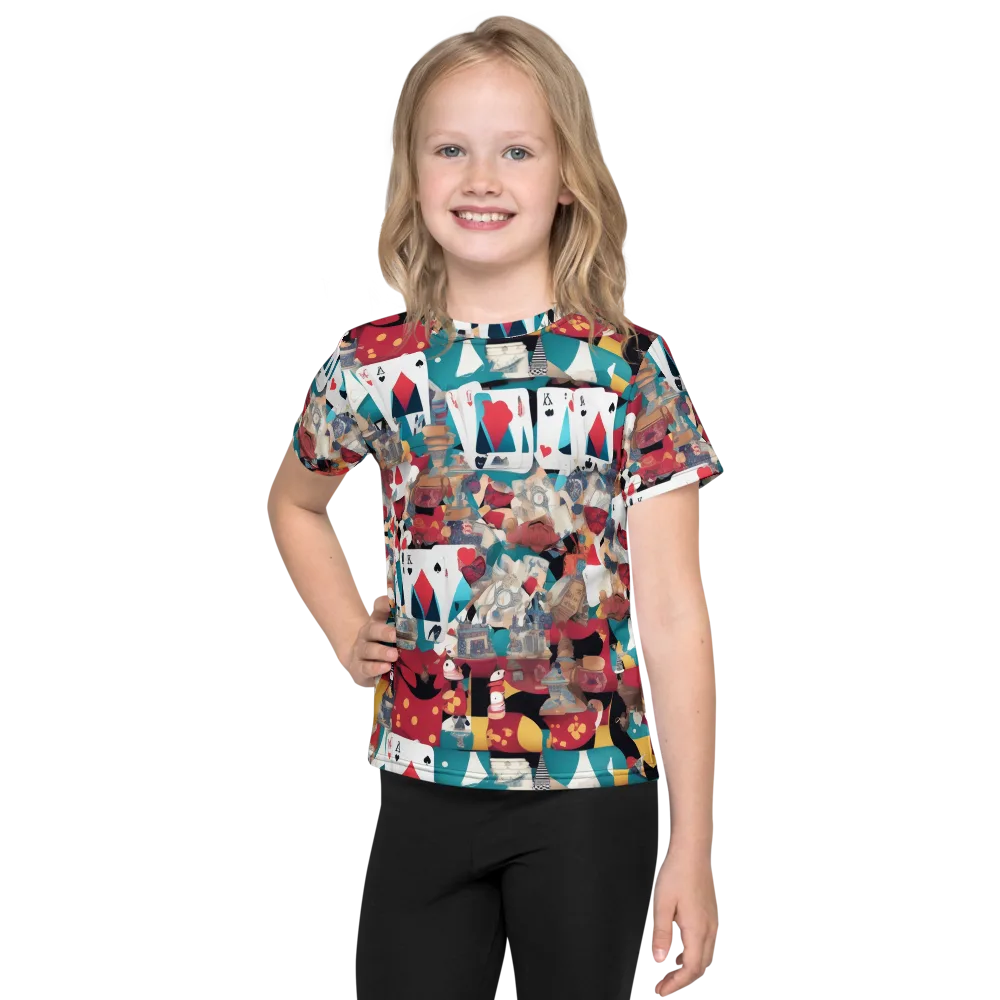 Carnival Solitaire on Kids Crew Neck T-Shirt — Front