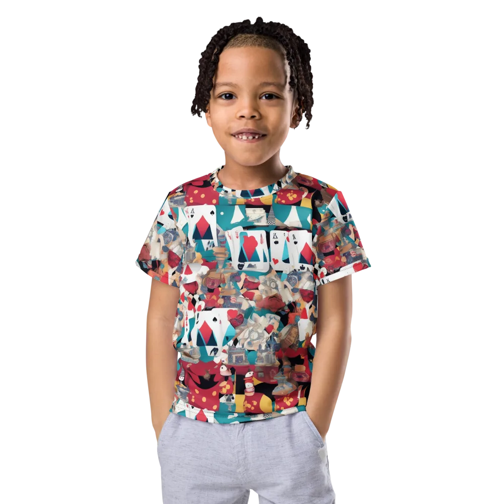Carnival Solitaire on Kids Crew Neck T-Shirt — Front