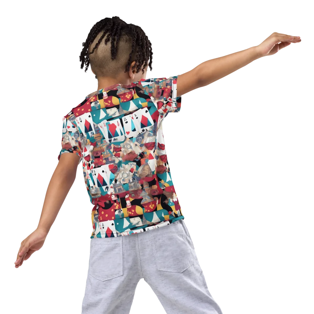 Carnival Solitaire on Kids Crew Neck T-Shirt — Back