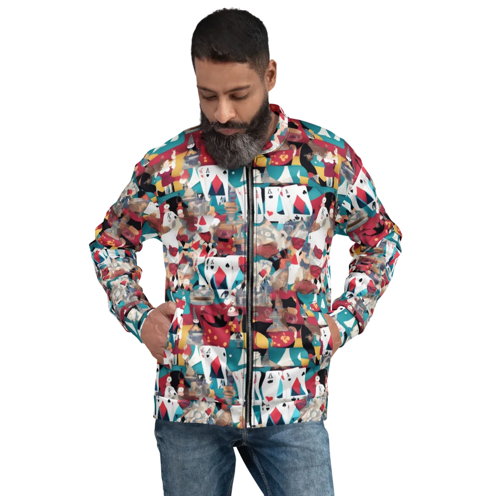Carnival Solitaire on Bomber Jacket — Front