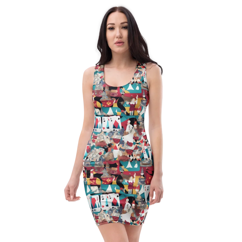 Carnival Solitaire on Bodycon Dress — Front