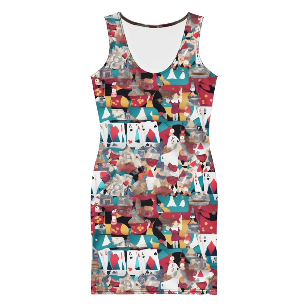 Carnival Solitaire on Bodycon Dress — Front