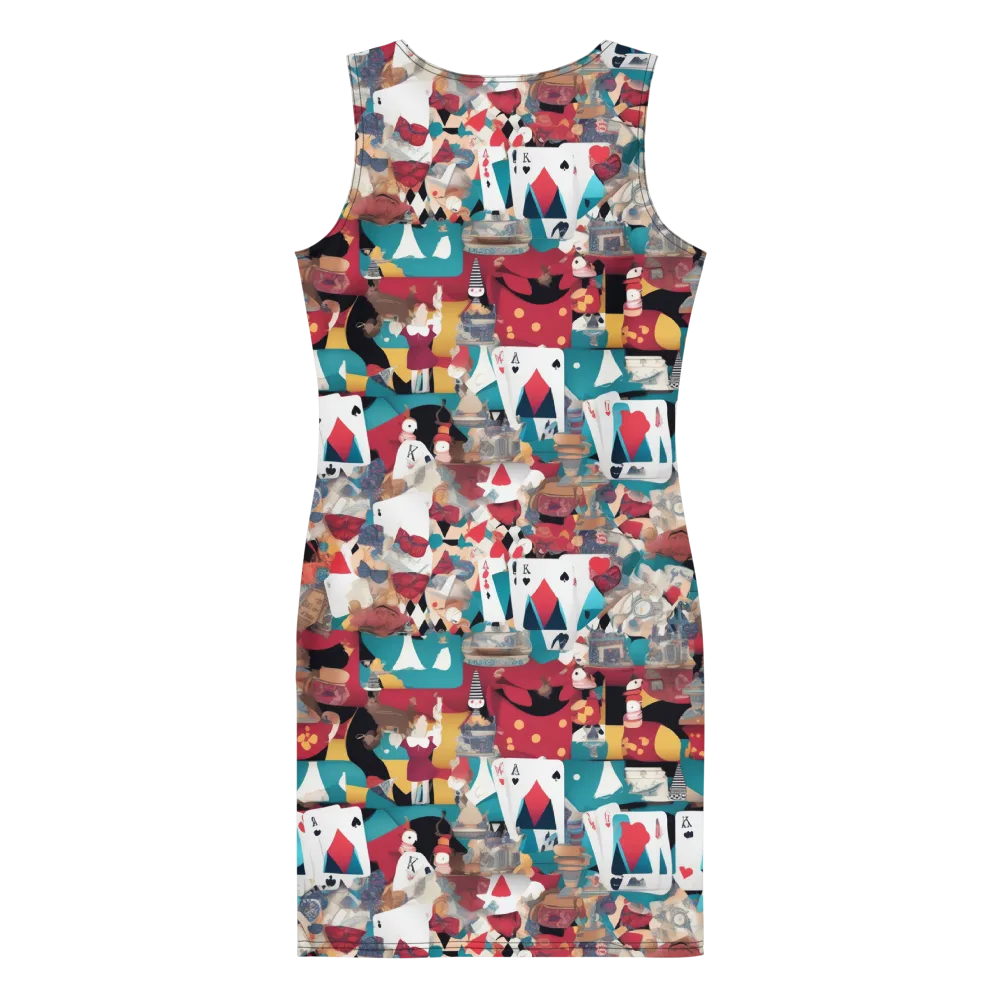 Carnival Solitaire on Bodycon Dress — Back
