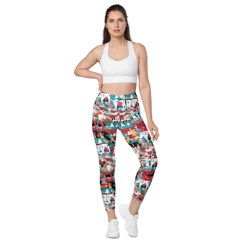 Carnival Solitaire on Leggings with Pockets — Front