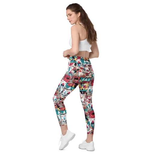 Carnival Solitaire on a Leggings with Pockets