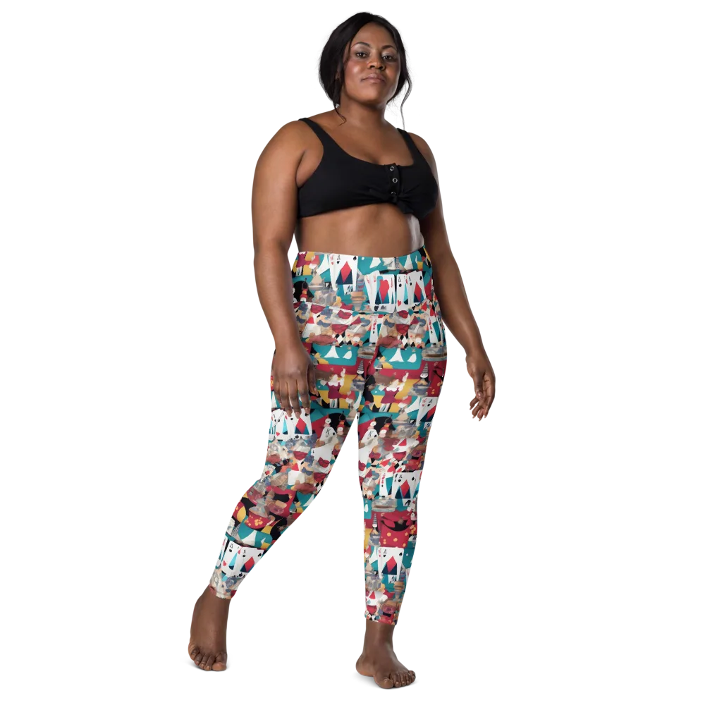 Carnival Solitaire on Leggings with Pockets — Front