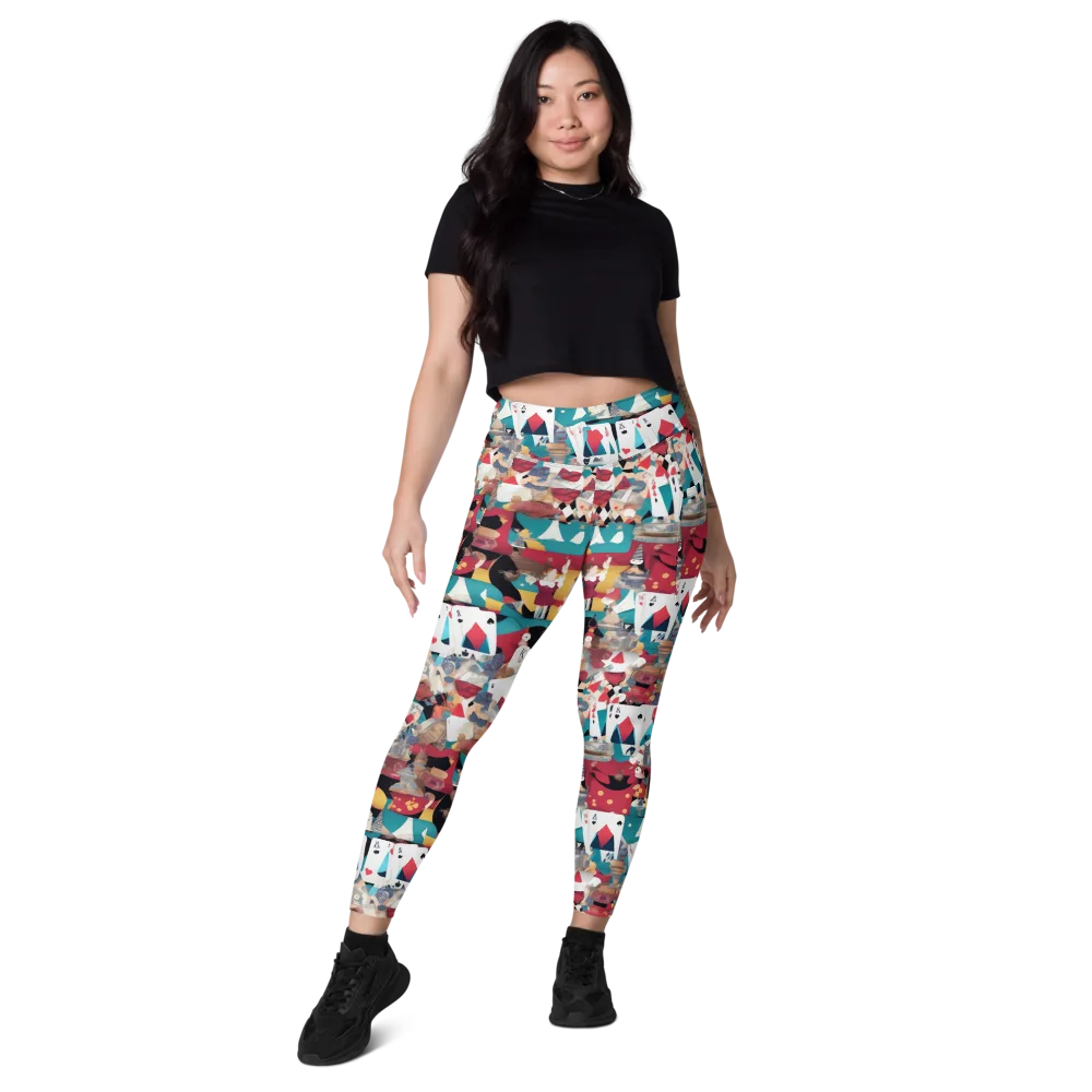 Carnival Solitaire on Leggings with Pockets — Front