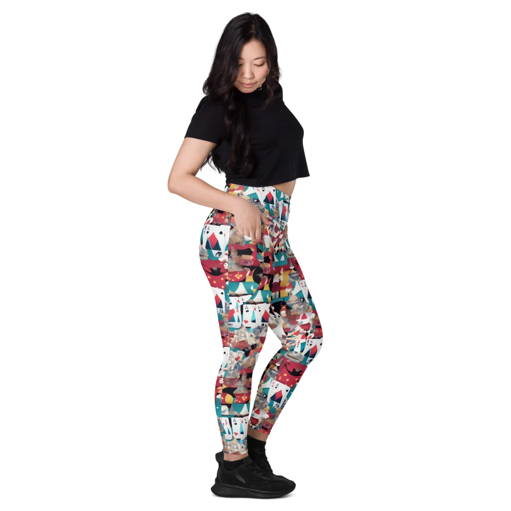 Carnival Solitaire on Leggings with Pockets — Right