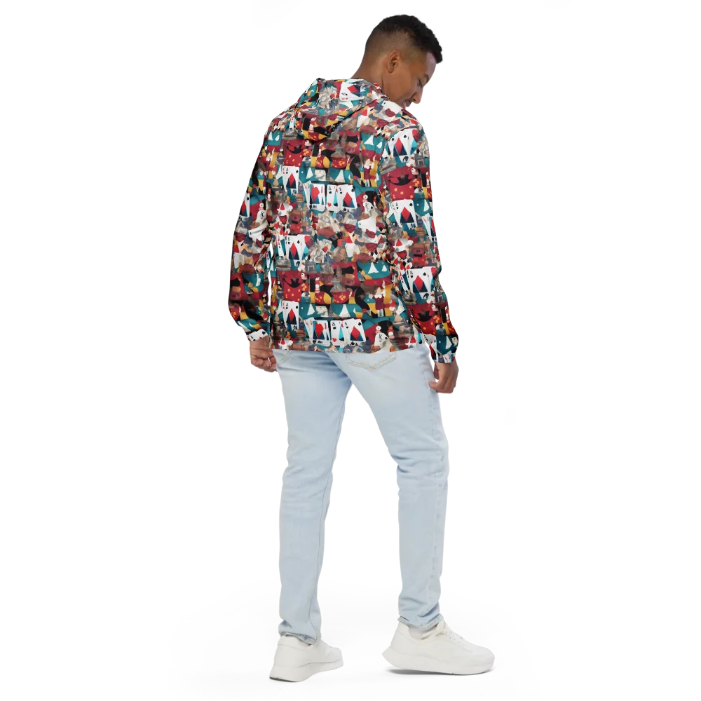 Carnival Solitaire on Men's Windbreaker — Back