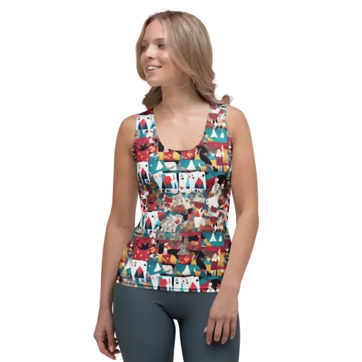Carnival Solitaire on a Women's Tank Top