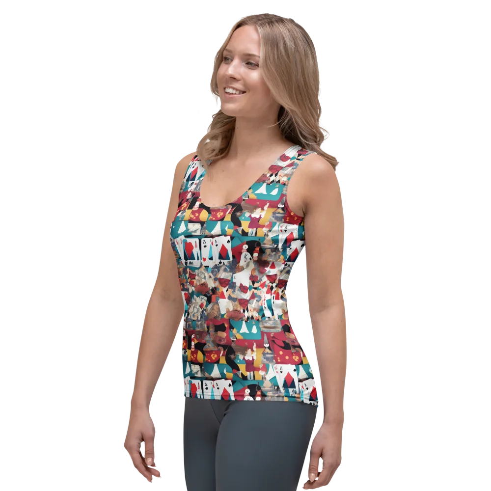 Carnival Solitaire on Women's Tank Top — Left Front