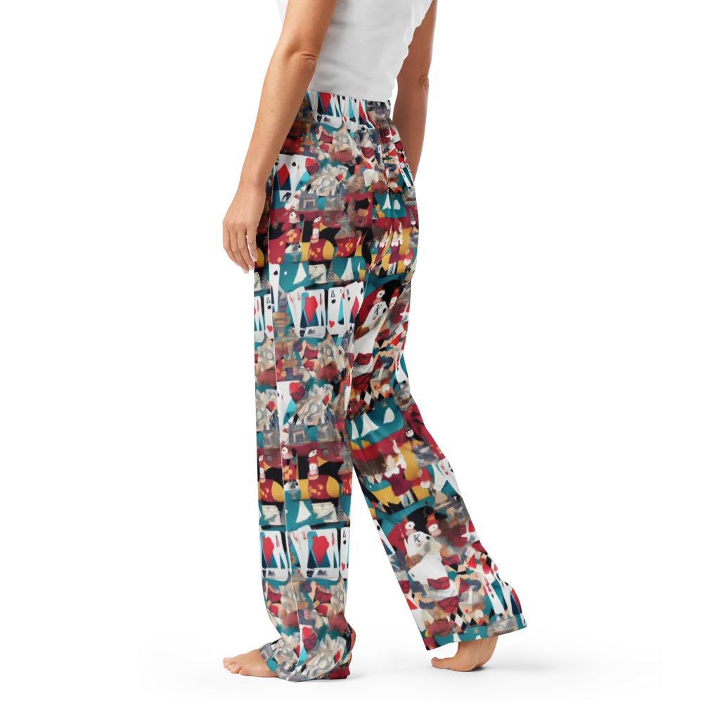 Carnival Solitaire on Women's Pajama Pants — Left