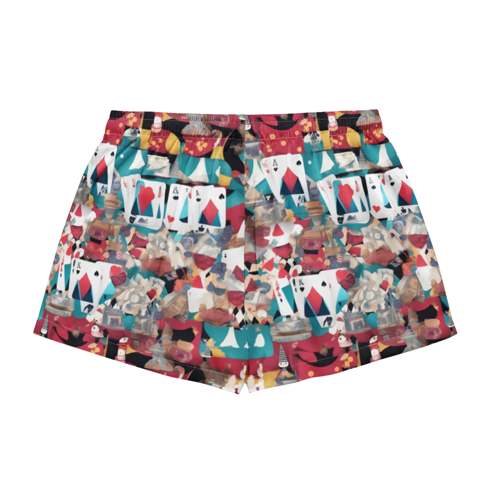 Carnival Solitaire on Women's Pajama Shorts — Back