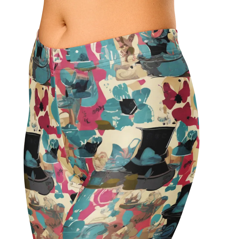 Cabinet of Curiosities on Capri Leggings — Zoomed-in