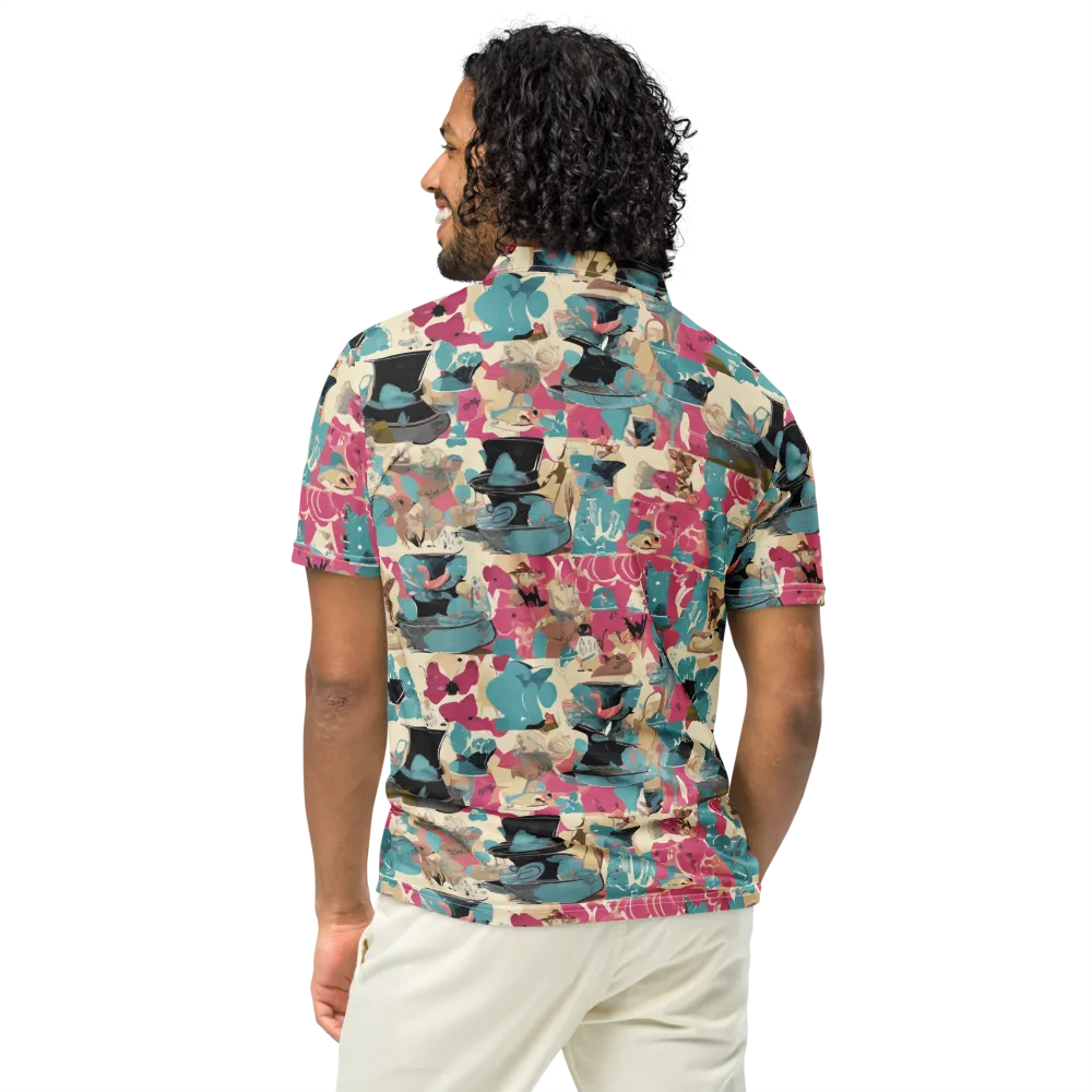 Cabinet of Curiosities on Men's Slim Fit Polo Shirt — Back