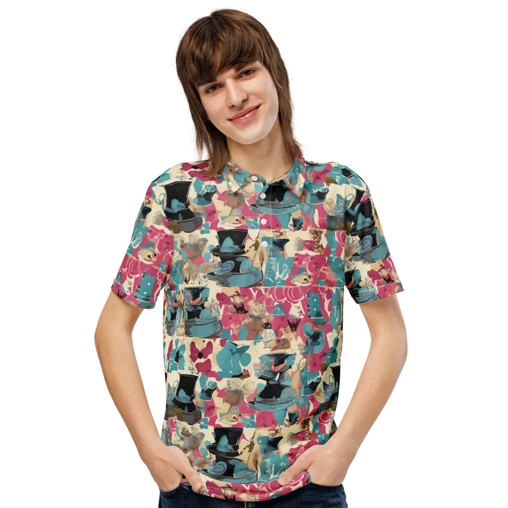 Cabinet of Curiosities on Men's Slim Fit Polo Shirt — Front