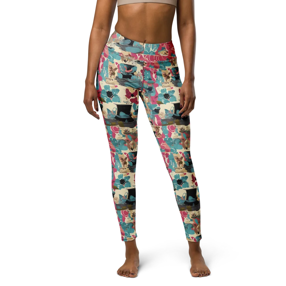 Cabinet of Curiosities on Yoga Leggings — Front