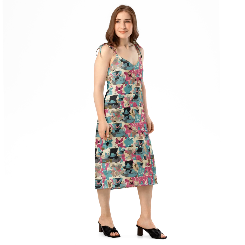 Cabinet of Curiosities on Slip Dress — Right Front