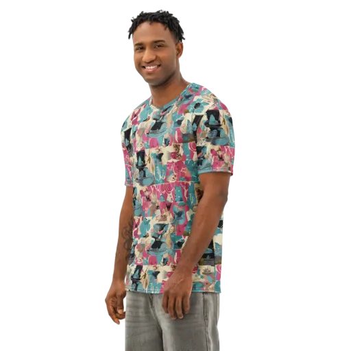 Cabinet of Curiosities on a Men's Cotton Crew Neck T-Shirt