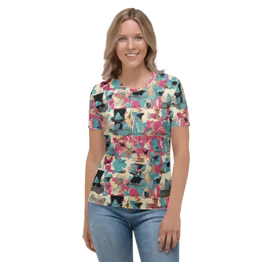 Cabinet of Curiosities on a Women's Crew Neck T-Shirt