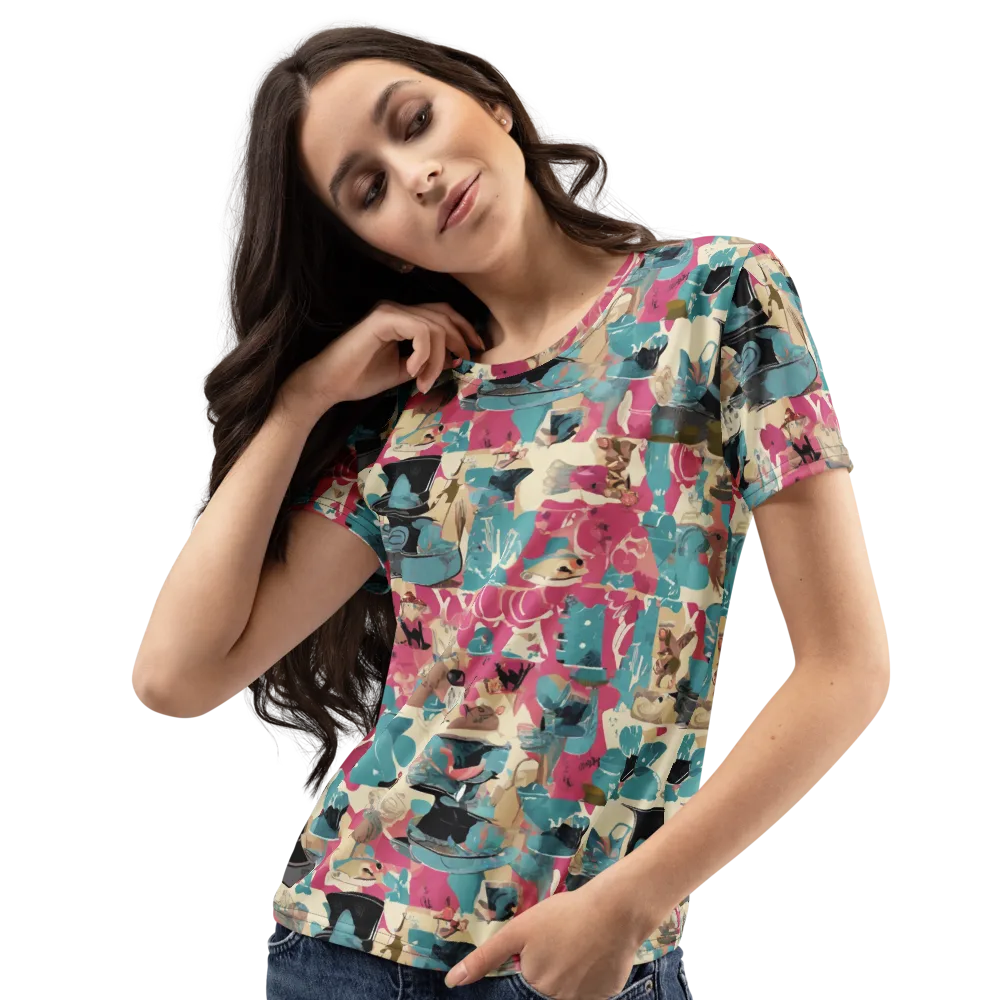Cabinet of Curiosities on Women's Crew Neck T-Shirt — Left Front