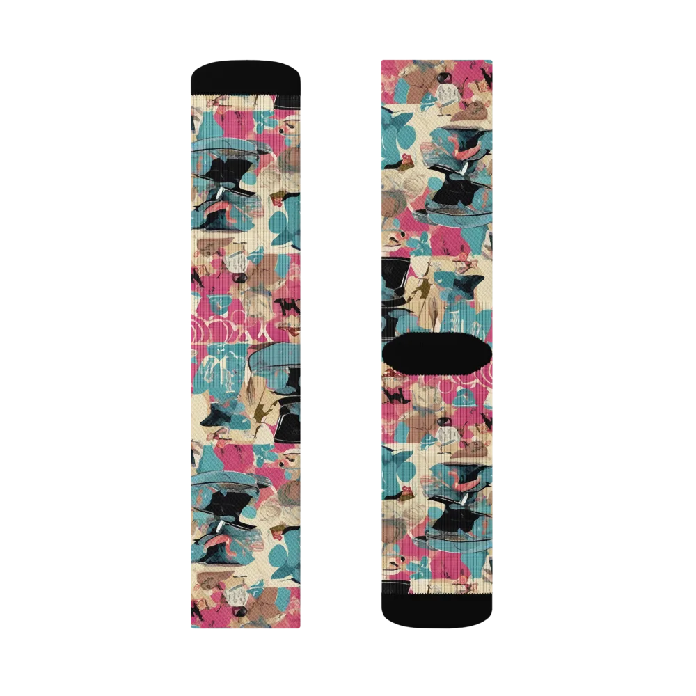 Cabinet of Curiosities on Socks — Left Sock