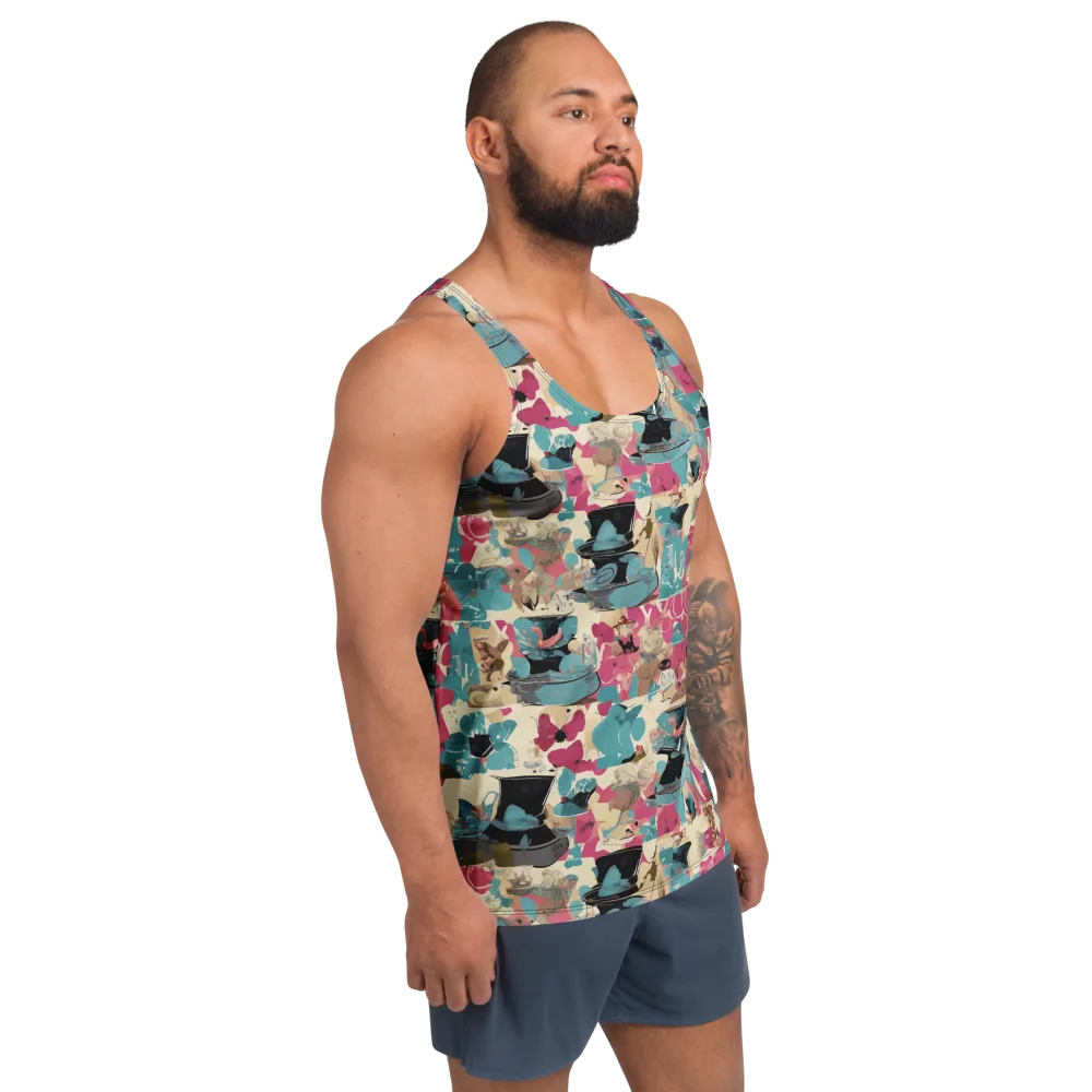 Cabinet of Curiosities on Men's Tank Top — Right Front