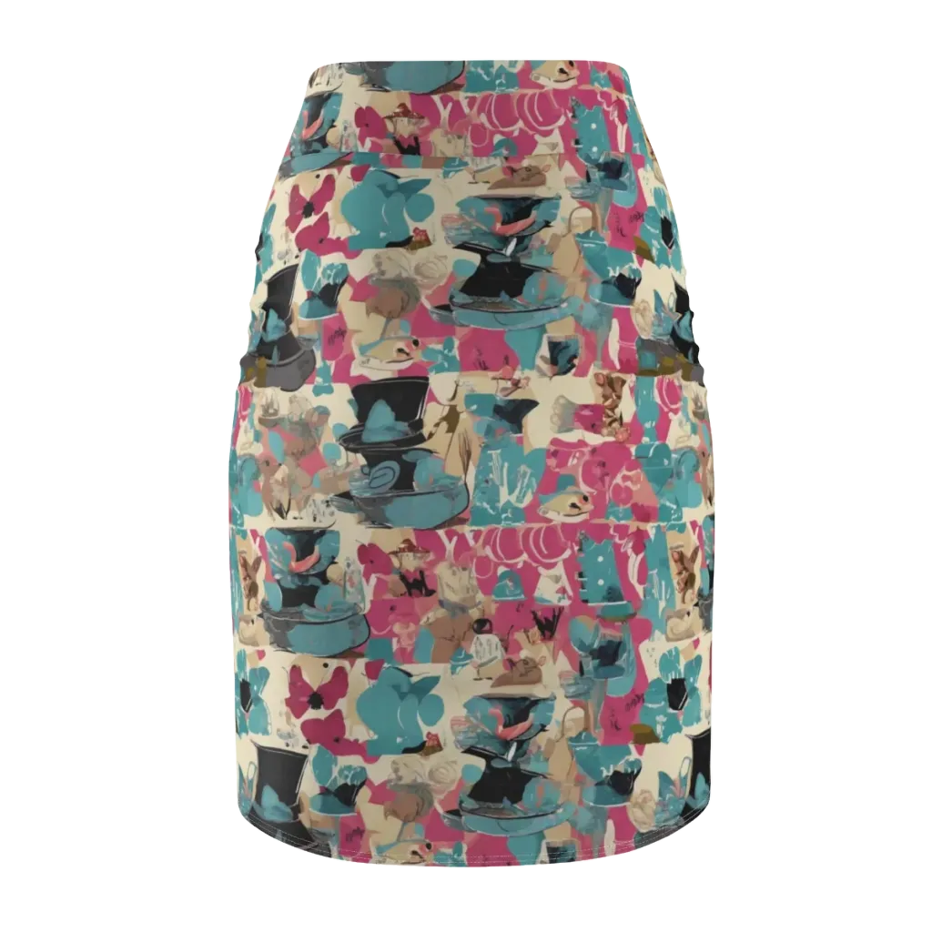 Cabinet of Curiosities on Pencil Skirt — Back