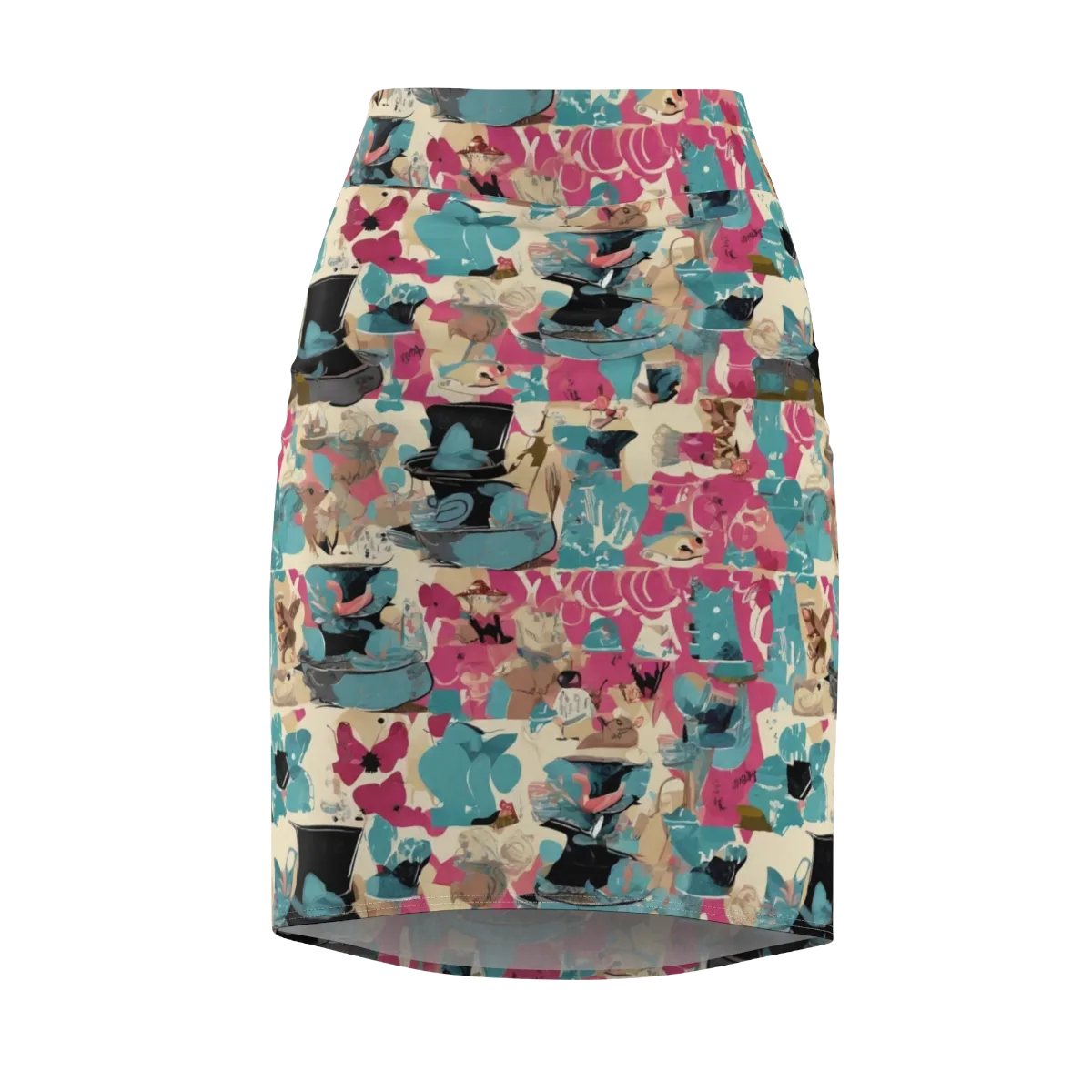 Cabinet of Curiosities on Pencil Skirt — Front