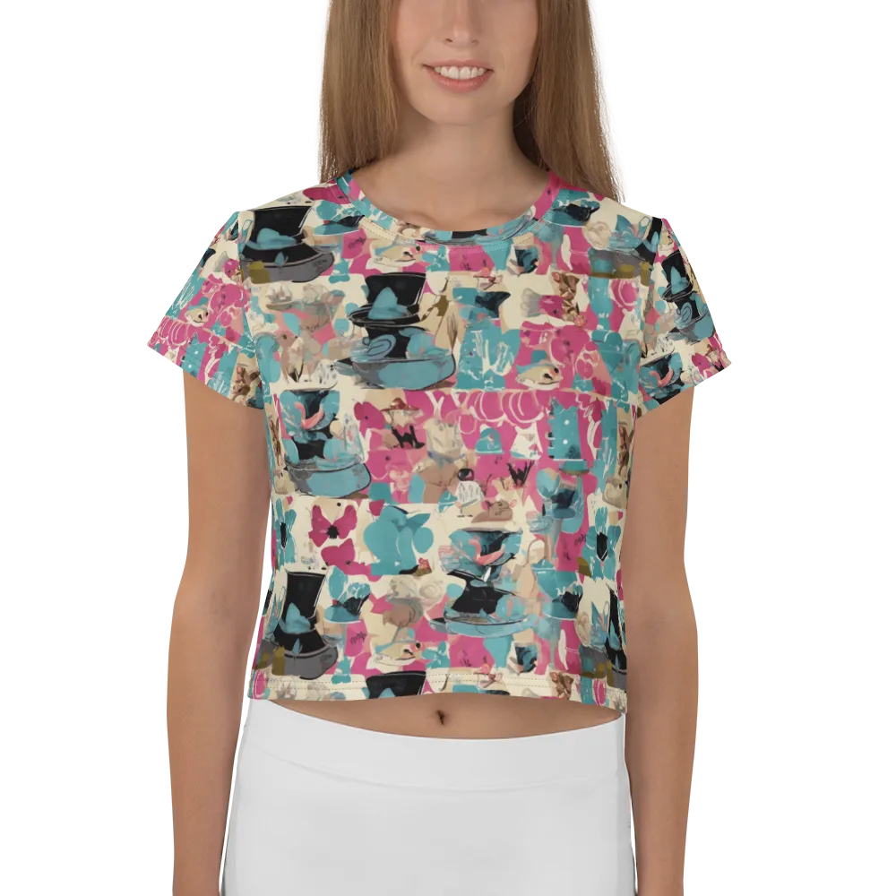 Cabinet of Curiosities on Crop Tee — Front