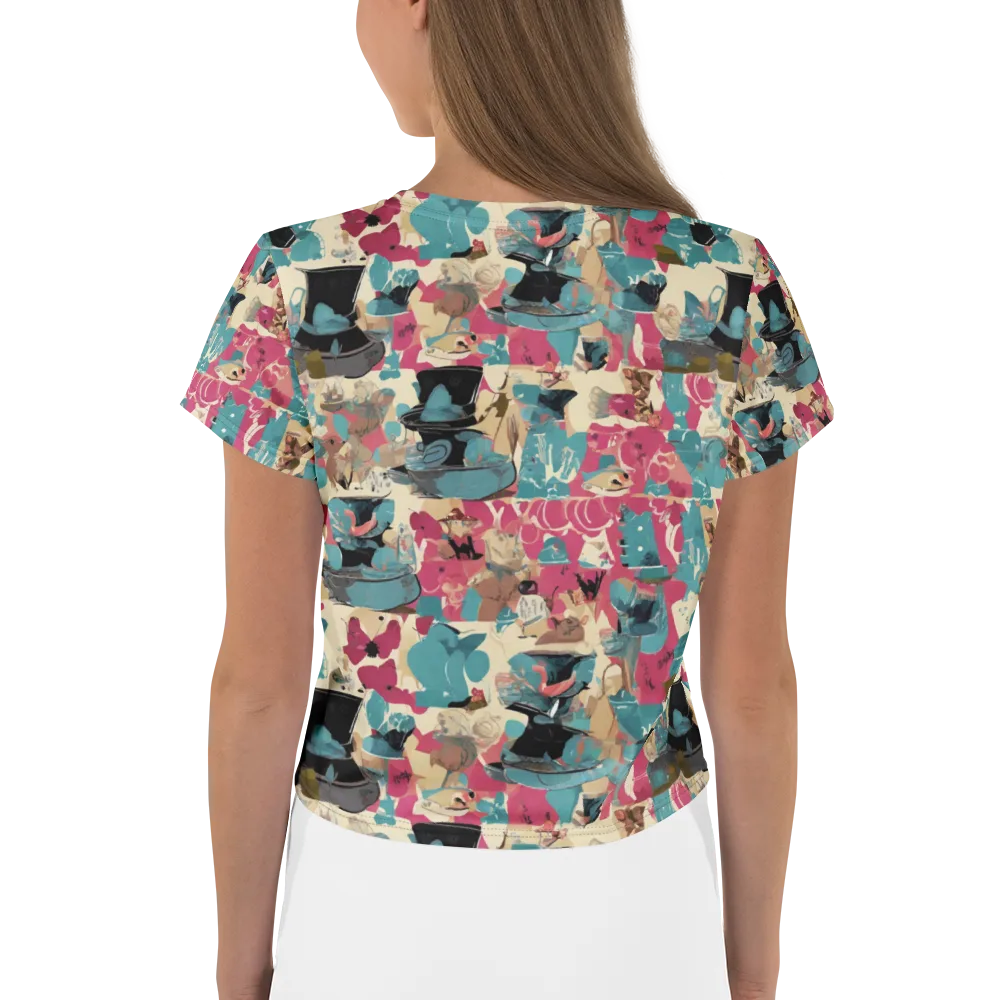 Cabinet of Curiosities on Crop Tee — Back