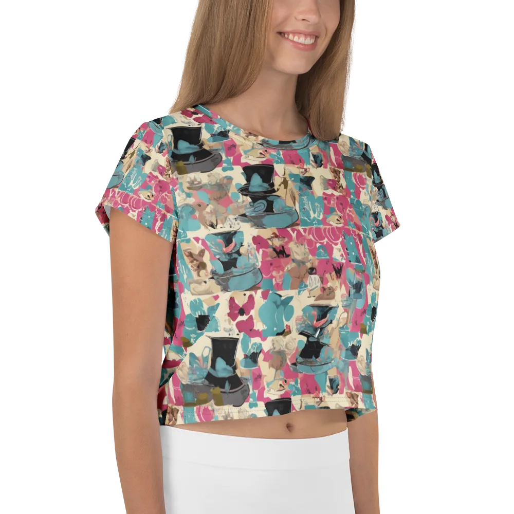 Cabinet of Curiosities on Crop Tee — Right