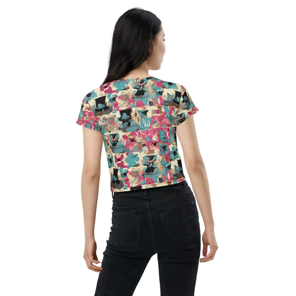 Cabinet of Curiosities on Crop Tee — Back