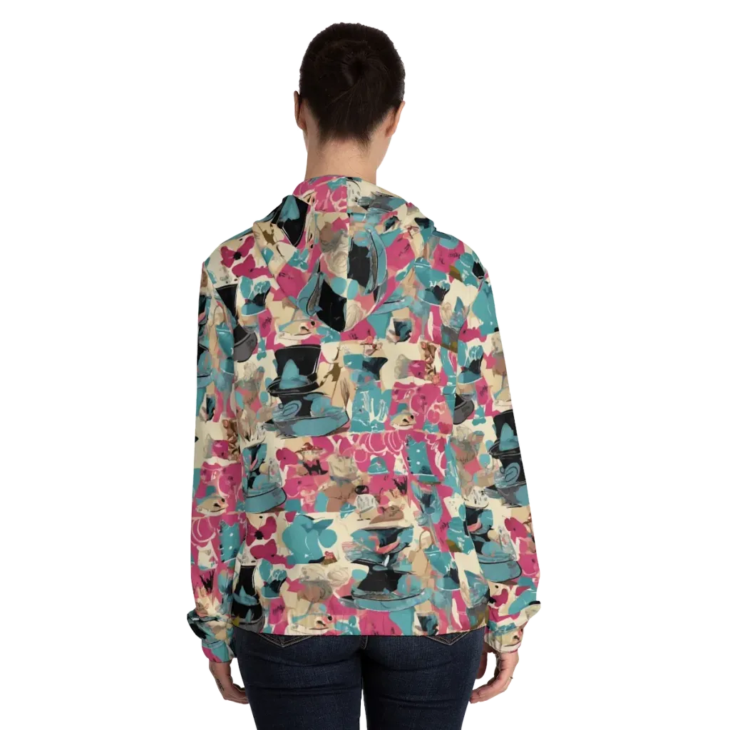 Cabinet of Curiosities on Women's Full-Zip Hoodie — Back On Person