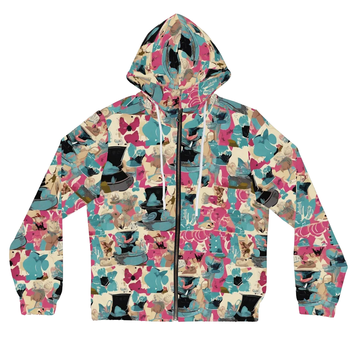 Cabinet of Curiosities on Women's Full-Zip Hoodie — Front