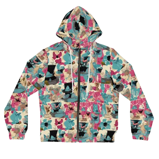 Cabinet of Curiosities on a Women's Full-Zip Hoodie