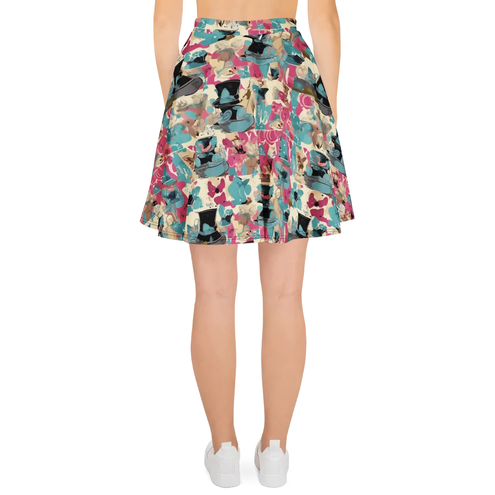 Cabinet of Curiosities on Skater Skirt — Back
