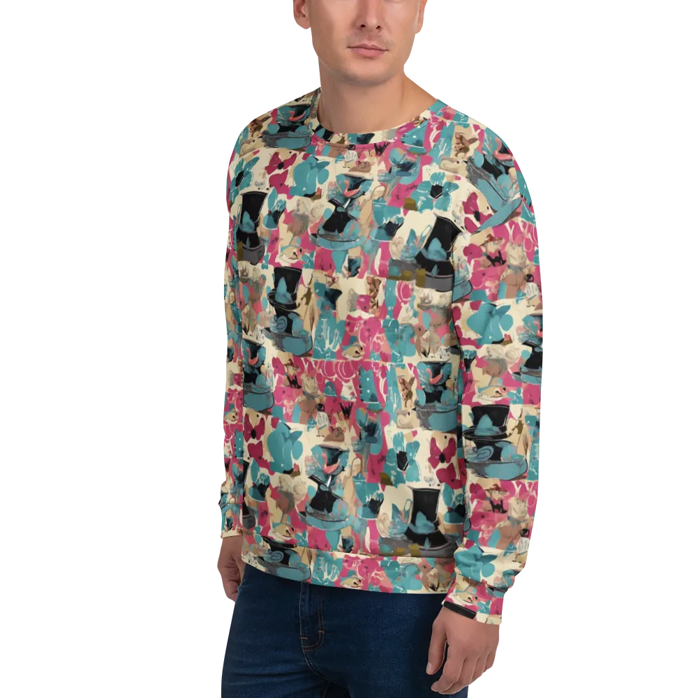 Cabinet of Curiosities on Sweatshirt — Left Front