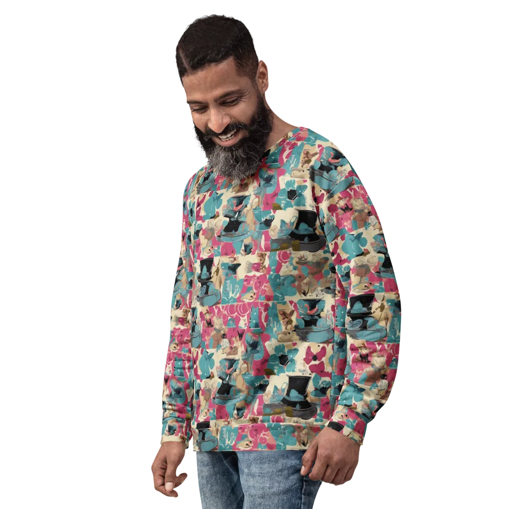 Cabinet of Curiosities on Sweatshirt — Left Front