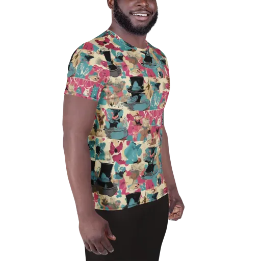 Cabinet of Curiosities on a Men's Athletic T-Shirt