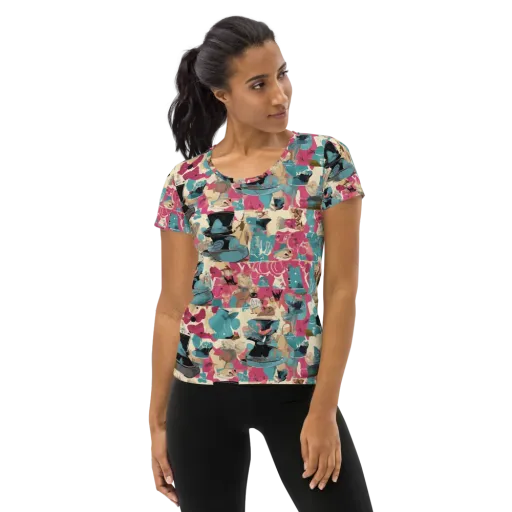 Cabinet of Curiosities on a Women's Athletic T-Shirt