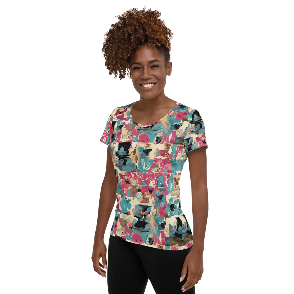 Cabinet of Curiosities on Women's Athletic T-Shirt — Left