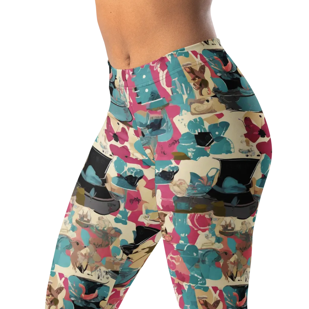 Cabinet of Curiosities on Leggings — Left Front